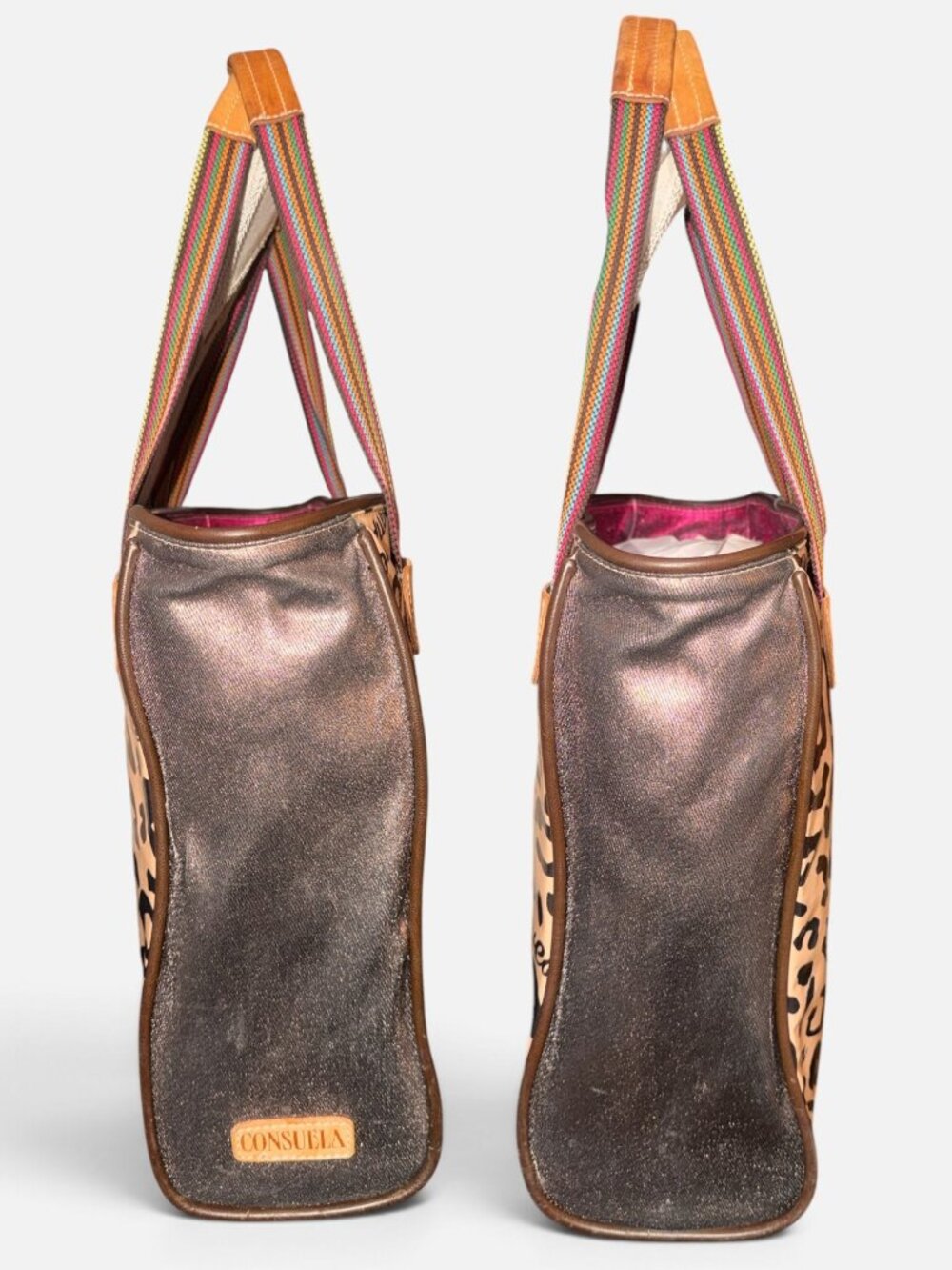 CONSUELA Bam Bam Chica Tote Diego Natural Leather ConsuelaCloth™ Shoulder Bag - Picture 6 of 10